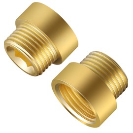 Brass Fittings G1/2 Male to Female 20mm Length Plumbing Shower Head Extension Arm Pack of 2