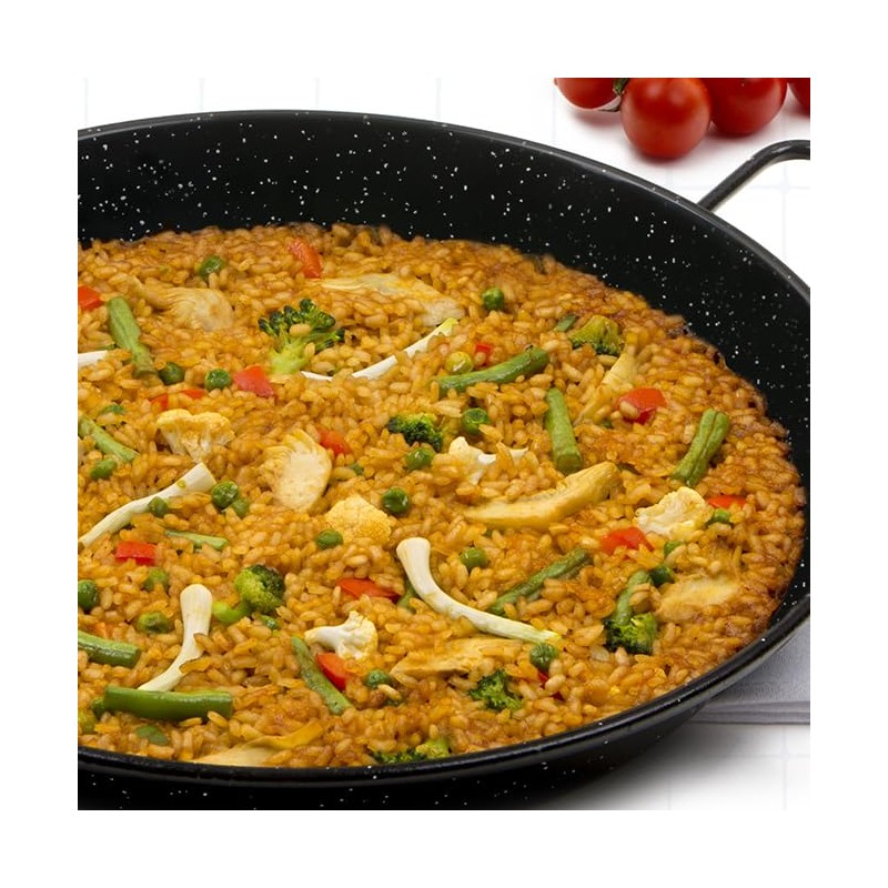 Carmencita. Vegetable Paella Kit with Saffron. Includes enameled pan. 472g