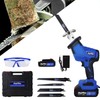 ZanGe Compact Reciprocating Saw Kit Cordless, One-Handed Reciprocating Saw with