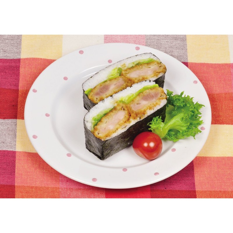 Pearl Metal Big Rice Ball Cube Box, Red, Made in