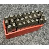 Grainger 27 Pc 3/32" 2.5mm Steel Punch Stamp Letter A-Z