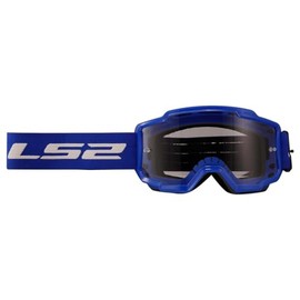LS2 Helmets Charger Motorcycle OTG Goggle (Blue with Clear Lens)