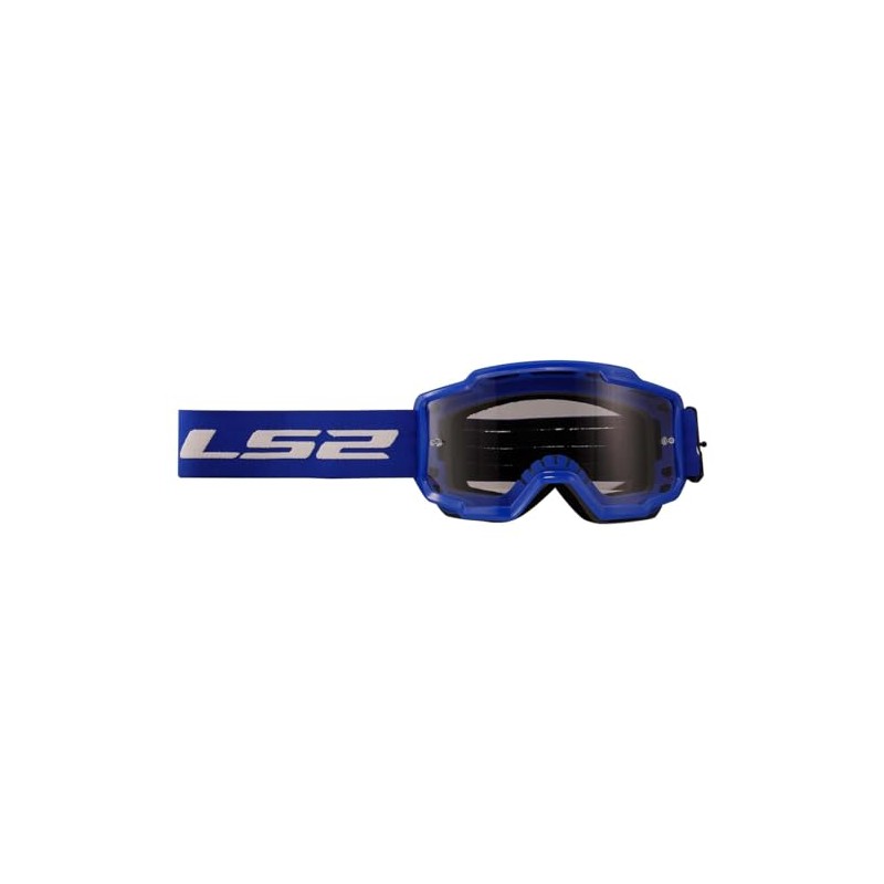 LS2 Helmets Charger Motorcycle OTG Goggle (Blue with Clear Lens)