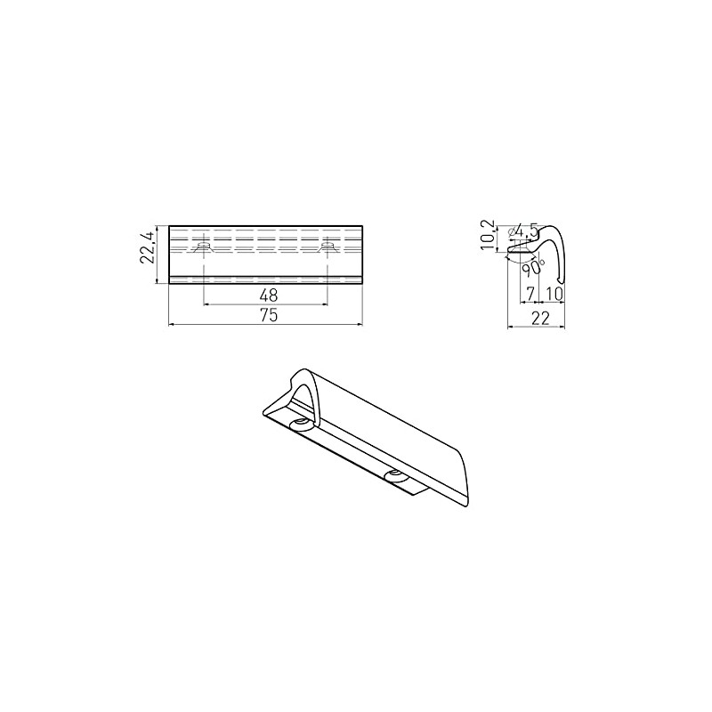MS Beschläge® Glass Folding Handle Patio Door Handle Balcony Door