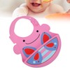 Silicone Cartoon Pattern Baby Bib Infant Waterproof Adjustable Portable Eating