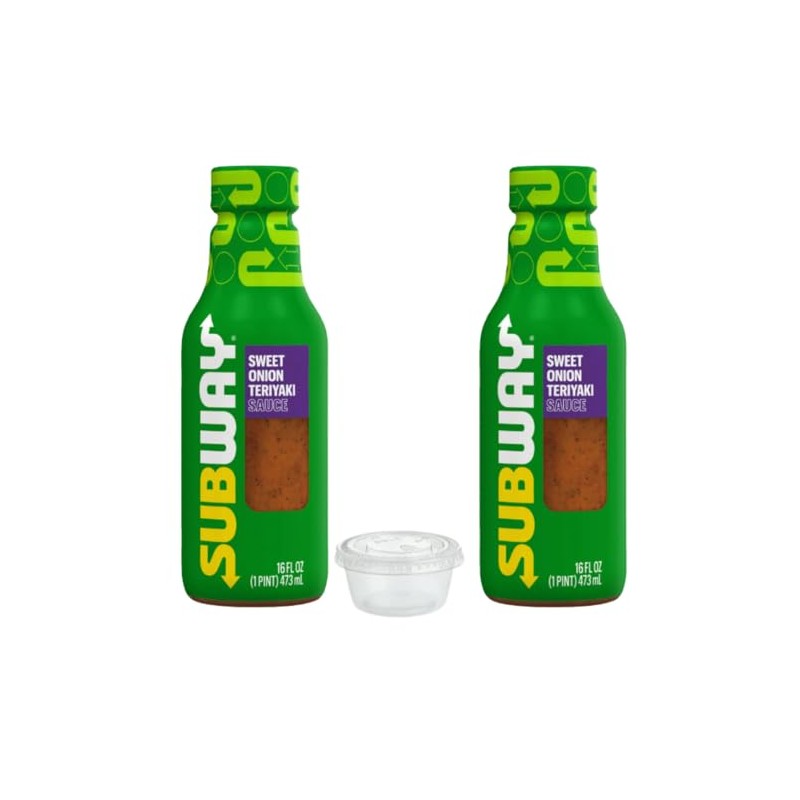 Generic Subways Sweet Onion Teriyaki Sauce Bundle, Includes Two (2)