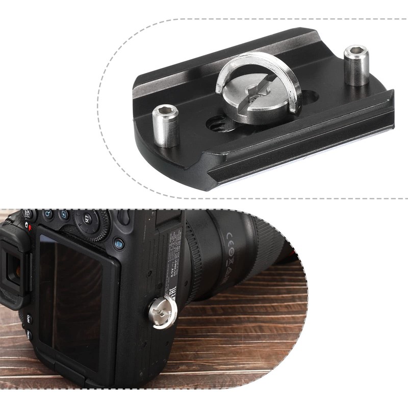 PATIKIL 1/4-20 Thread 13mm Length D-Ring Stainless Steel Camera Fixing