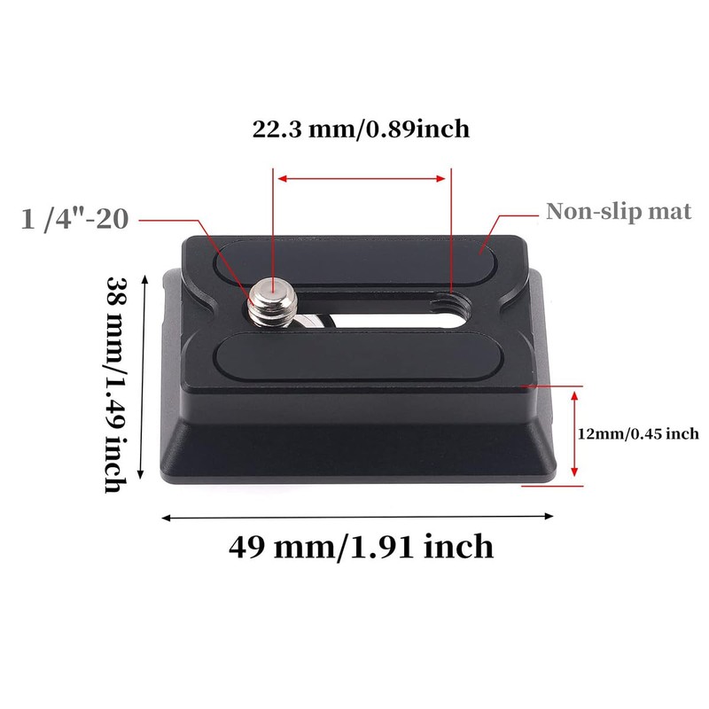 Tiardey Camera Quick Release Plate for Ronin RSC2 RS2 RS3