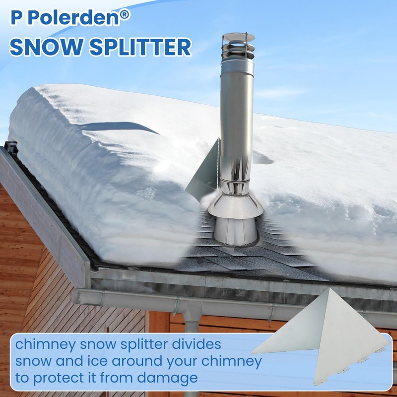 Snow Splitter for Metal Roof(2 piece Set), Snow Diverter for