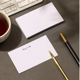 Grid Index Cards 4x6,Double Sided Thick Graph Ruled Notecards, Heavy Weight Flash Cards for Studying,School, Home and Office - White (White - 100 Count, 3 x 5 INCH)