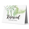 TENTADO Reserved Table Tent Card, 10 Pack, 4"x6", Green, Paper,