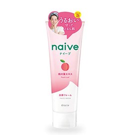 Naive Kracie New Face Wash 130 g - Peach Leaf Extract (Green Tea Set)