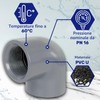 Tubo Gomito PVC U 90° Ø50mm x 1 1/2” Collegamento