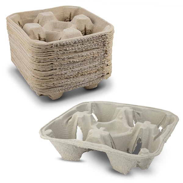 MT Products MT Products Pulp Fiber 4 Cup Drink Carrier