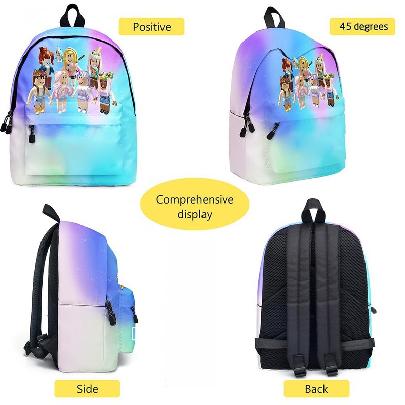 2Pcs Kid Bookbags Set Cartoon Game Backpack with Pencil Case