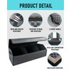 Fyzeoty Trunk Organizer for SUV - Leather Storage Box, Extra