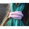 DreadLab Bendable Spiral Dreadlocks (30cm, Light Pink with Light Pink