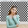 Black and White Checkered Backdrop Photography Backdrops Checker Chess Board