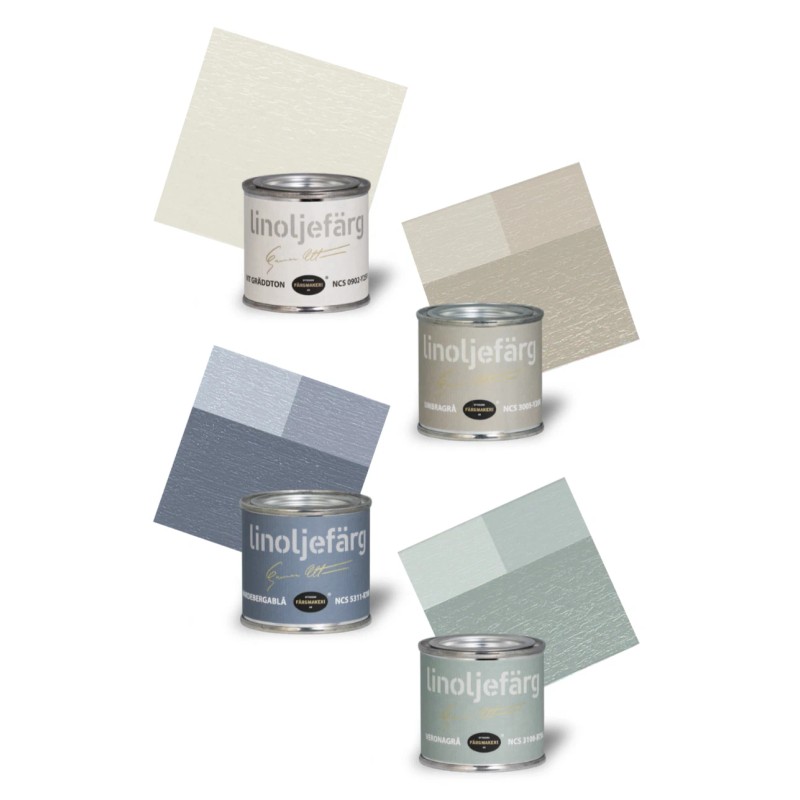 Ottosson Färgmakeri - Farmhouse - Linseed Oil Paint Set (Sample