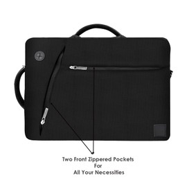 eBigValue Universal 17 inch Messenger, Shoulder, Briefcase Laptop Bag Hybrid Backpack for College, Work, Travel, Outdoors