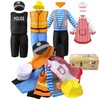 Sinuo Boy's Dress Up Costumes Trunk Set 11pcs, Pirate, Chef,