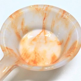 Senko 63683 Marble Stone Pail Approx. W 10.9 x D 6.5 x H 2.6 inches (27.7 x 16.4 x 6.7 cm), Beige