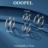 OOOPEL Small Sterling Silver Hoop Earrings Small Huggie Hoops Earring
