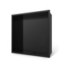 BATHLAVISH Black Shower Niche, Stainless Steel Wall Niche 12"X12", Stainless