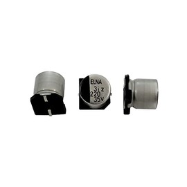 Elko Capacitor 10x Radial 220µF 35V SMD Electrolytic Capacitor up to 105°C 220uF Electrolytic Capacitor from Elna