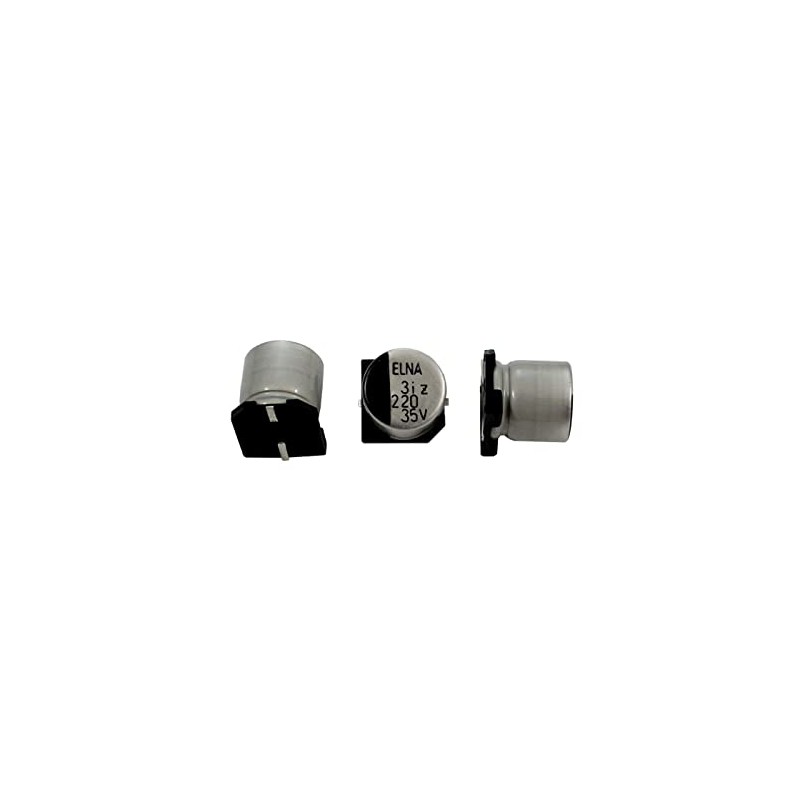 Elko Capacitor 10x Radial 220µF 35V SMD Electrolytic Capacitor up