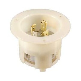 Morris Products 20458 3 Pole 4 Wire Recessed Twist Lock Plugs & Receptacles