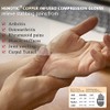 Copper Arthritis Gloves for Women Men, Fingerless Breathable & Moisture