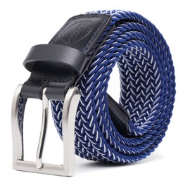 Cinturón elástico para hombres, cinturón de malla tejida elástico, pantalones de caza de golf de ocio jeans