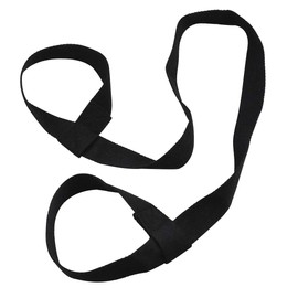 Kissral Yoga Mat Strap Carry Strap Polyester Durable Sling Adjustable for Pilates Exercises Aerobics Outdoor, black