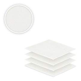 EXKLUSIV HEIMTEXTIL Flannel Set of 4 30 x 30 cm White