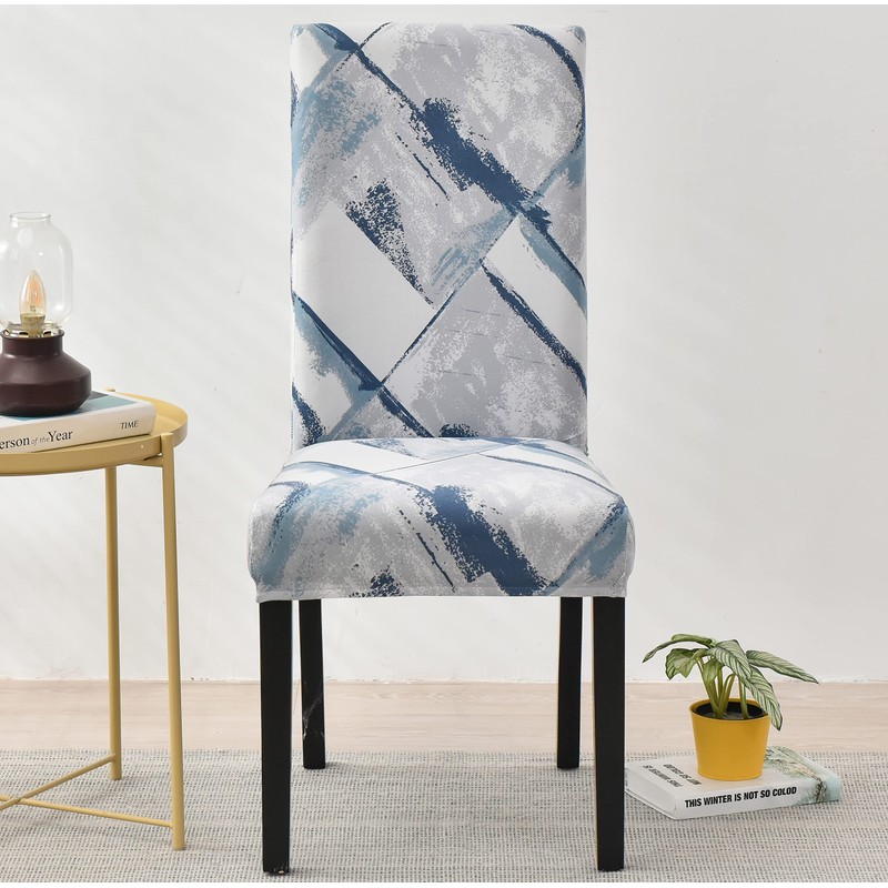 Modern Stretch Dining Chair Covers Removable Washable Spandex Slipcovers for