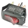 CARLING TECHNOLOGIES LRA211-CR-B/125N SWITCH, ROCKER, SPST, 16A, 250V, RED (1 piece)