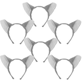Mobestech 6pcs Animal Headband Animal Cosplay Hairband Wolf Headband Kids Hair Ties Hair Hoop for Kids Kid Party Photo Prop Hairhoop Cosplay Hair Accessories Child Ear Cloth