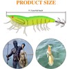 Luminous Squid Jig Hook Saltwater Fishing Lures Plastic Glow Shrimp