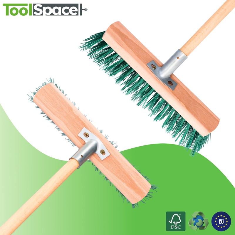 ToolSpace Street Broom 30 cm – 1 Piece – Wooden