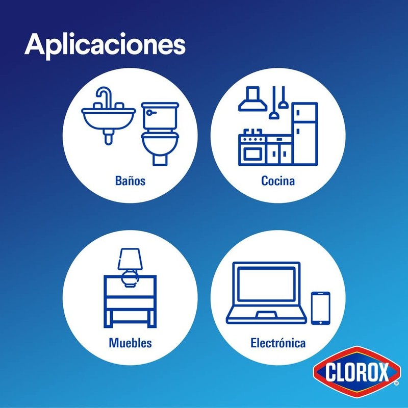 Clorox Pack Toallitas Desinfectantes 15un x 6 (90 toallitas Clorox)