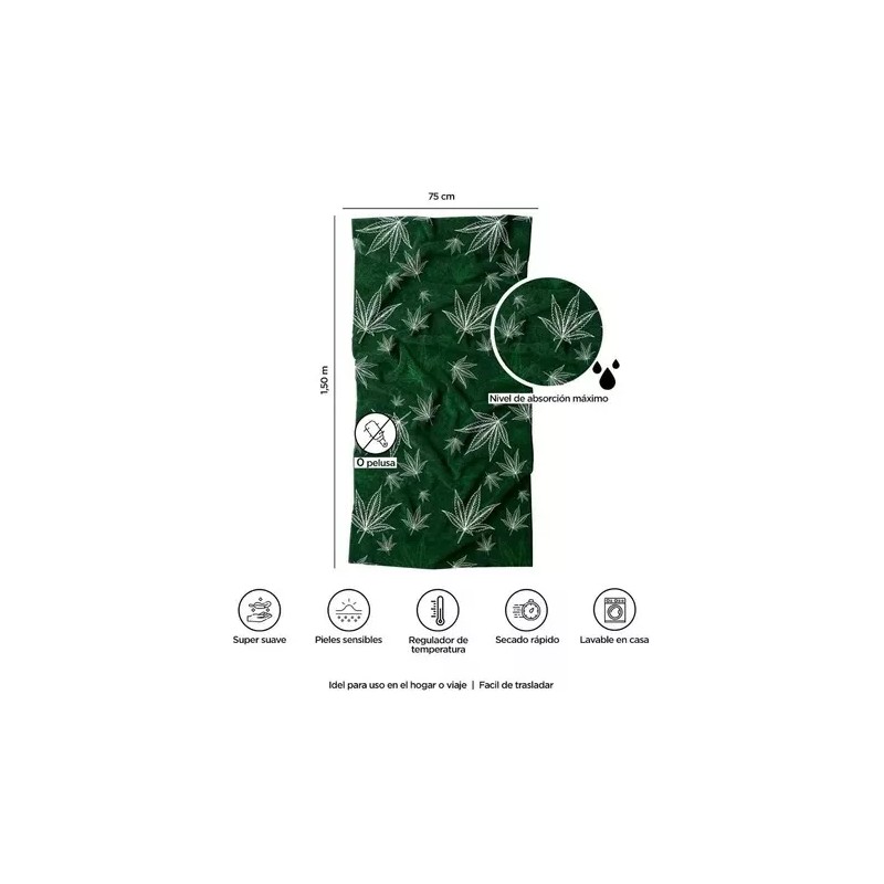 Providencia Toalla Jumbo Y Absorbente Hoja De Marihuana - Providencia