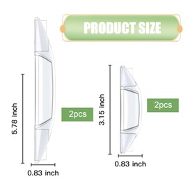 MLY 4PCS Car Door Edge Guards, Heavy-Duty Car Door Protector, Anti-Collision Strips with Self-Adhesive Backing, Universal Door Guards Decorative for Cars, Suvs, Trucks (Transparent)