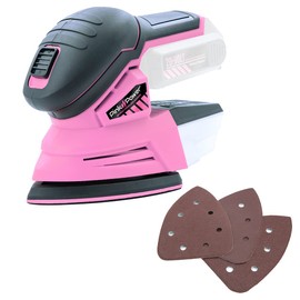 Pink Power Sander (TOOL ONLY - Does Not Include Battery or Charger) (Renewed)