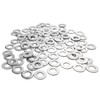 Fajoeda 120 arandelas planas de acero inoxidable M4 304 para