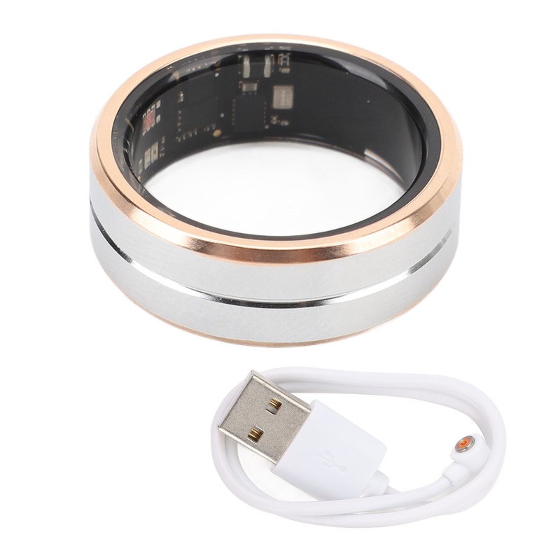 Smart Ring Health Tracker IP68 Waterproof Wearable Pedometer 15 Days