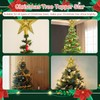 Christmas Tree Topper with Gold Glitter, Christmas Tree in Star