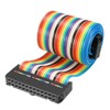 sourcing map IDC Ribbon Cable Coloured Rainbow Colour Wire 26