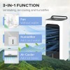 Remote Timer Oscillating Air Cooler with Ice Packs Water Humidifier