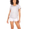 Rae Dunn Women's Sleepwear, FIRST COFFEE Short Sleeve Top and